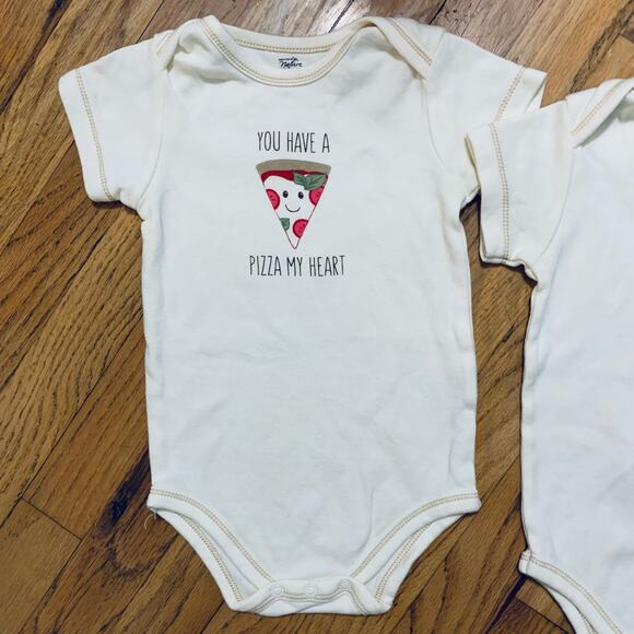 Organic Cotton Touched by Nature 2 pack pun neutral onesies - Picture 3 of 5